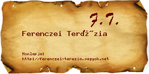 Ferenczei Terézia névjegykártya